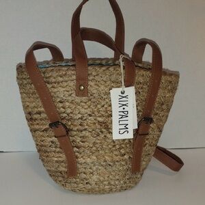 XIX Palms Insulated Lunch Backpack Handmade NWT